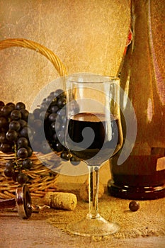 Wine and grapes