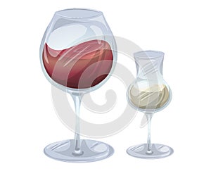 Wine and grappa