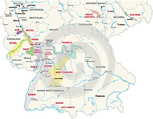 Wine-growing areas germany