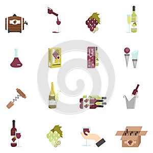 Wine Icon Flat