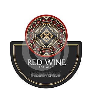 WINE LABEL ITALIAN DRINKS, DECORATIVE STICKER