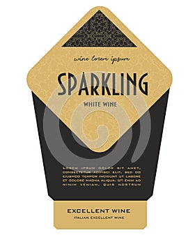 WINE LABEL ITALIAN FOOD AND DRINKS DECORATIVE STICKER FOR AMARONE, PROSECCO, CHIANTI, VALPOLICELLA AND SPARKLING WINE