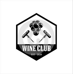 Wine labels logo. Elements for design on the wine theme.