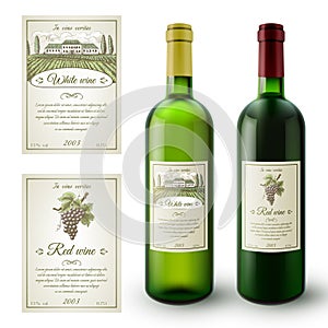 Wine Labels Set