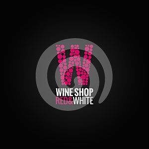Wine logo deign background