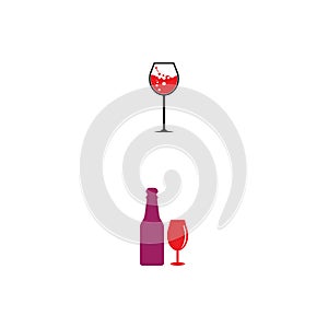 Wine Logo Template vector illustrtion