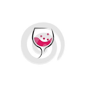 Wine Logo Template vector symbol