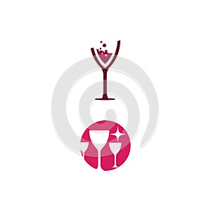 Wine Logo Template vector symbol