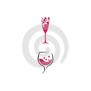 Wine Logo Template vector symbol