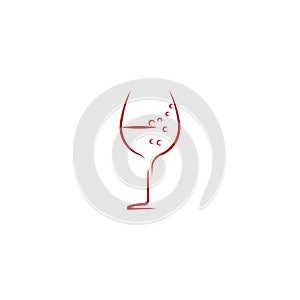 Wine Logo Template vector symbol