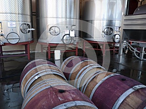 Wine making tanks and barrels