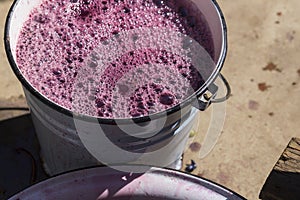 Wine material, grape juice - must, stum, maun. Technology of wine production.