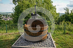 Wine press at Champagne Region in France