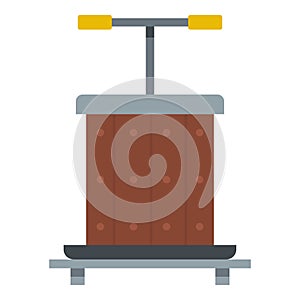 Wine press icon isolated