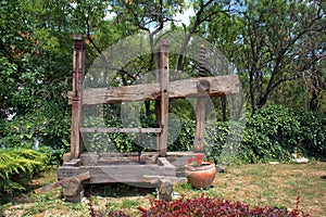 Wine press, Koveskal, Hungary