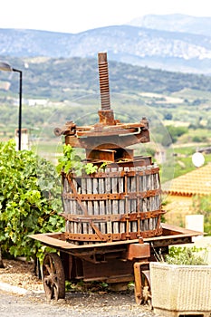 Wine press, Languedoc-Roussillon, France