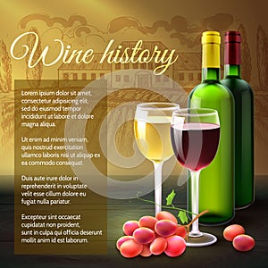 Wine Realistic Background