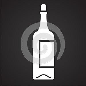 Wine related icon on background for graphic and web design. Simple vector sign. Internet concept symbol for website photo