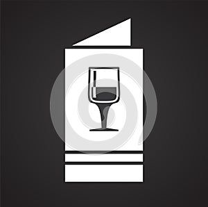 Wine related icon on background for graphic and web design. Simple vector sign. Internet concept symbol for website photo