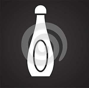 Wine related icon on background for graphic and web design. Simple vector sign. Internet concept symbol for website photo