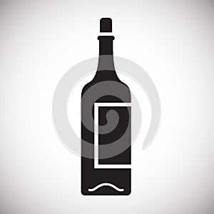Wine related icon on background for graphic and web design. Simple vector sign. Internet concept symbol for website photo