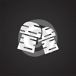 Wine related icon on background for graphic and web design. Simple vector sign. Internet concept symbol for website photo