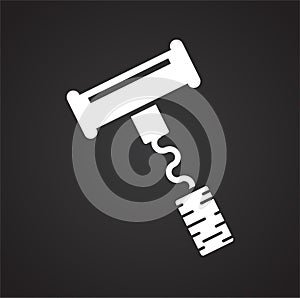 Wine related icon on background for graphic and web design. Simple vector sign. Internet concept symbol for website photo
