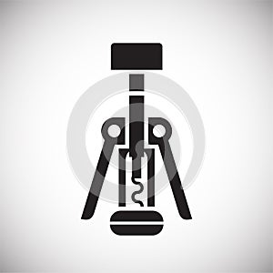 Wine related icon on background for graphic and web design. Simple vector sign. Internet concept symbol for website photo