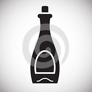 Wine related icon on background for graphic and web design. Simple vector sign. Internet concept symbol for website photo