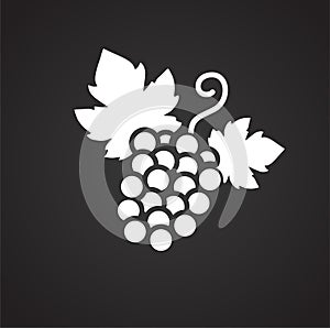 Wine related icon on background for graphic and web design. Simple vector sign. Internet concept symbol for website photo