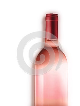 Wine rose bottle photo