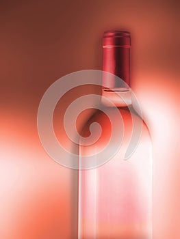 Wine rose bottle