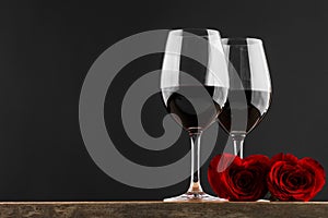 Wine and roses