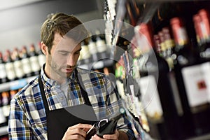 Wine specialist at supermarket