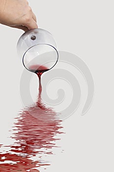 Wine spill