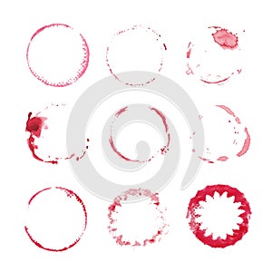 Wine stain circles