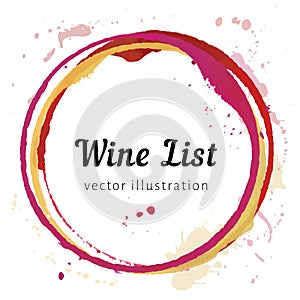 Wine stain circles