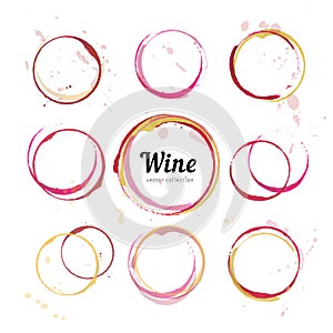 Wine stain circles photo