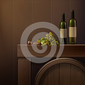 Wine still life