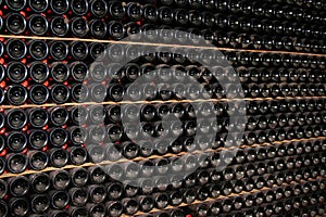 Wine storage in cellars, France