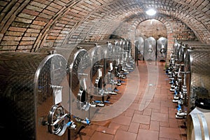 Wine storage tanks