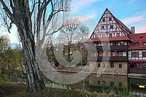 Wine Store with Pegnitz River in Nuremberg