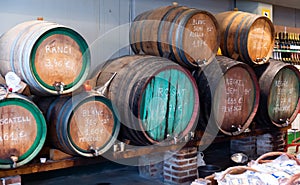 Wine on tap in Catalan store