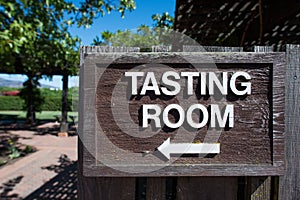 Wine Tasting Room Sign