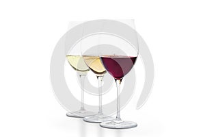 Wine three glases