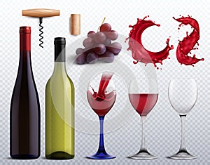 Wine Transparent Set