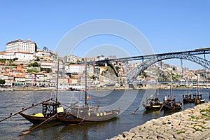 Wine transport boats in Portugal