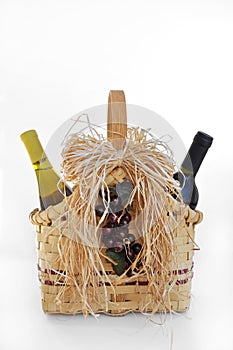 Wine and wine gift basket