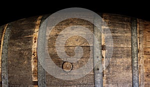Wine wood barrel photo