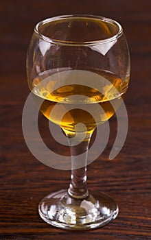 Wineglass with wine